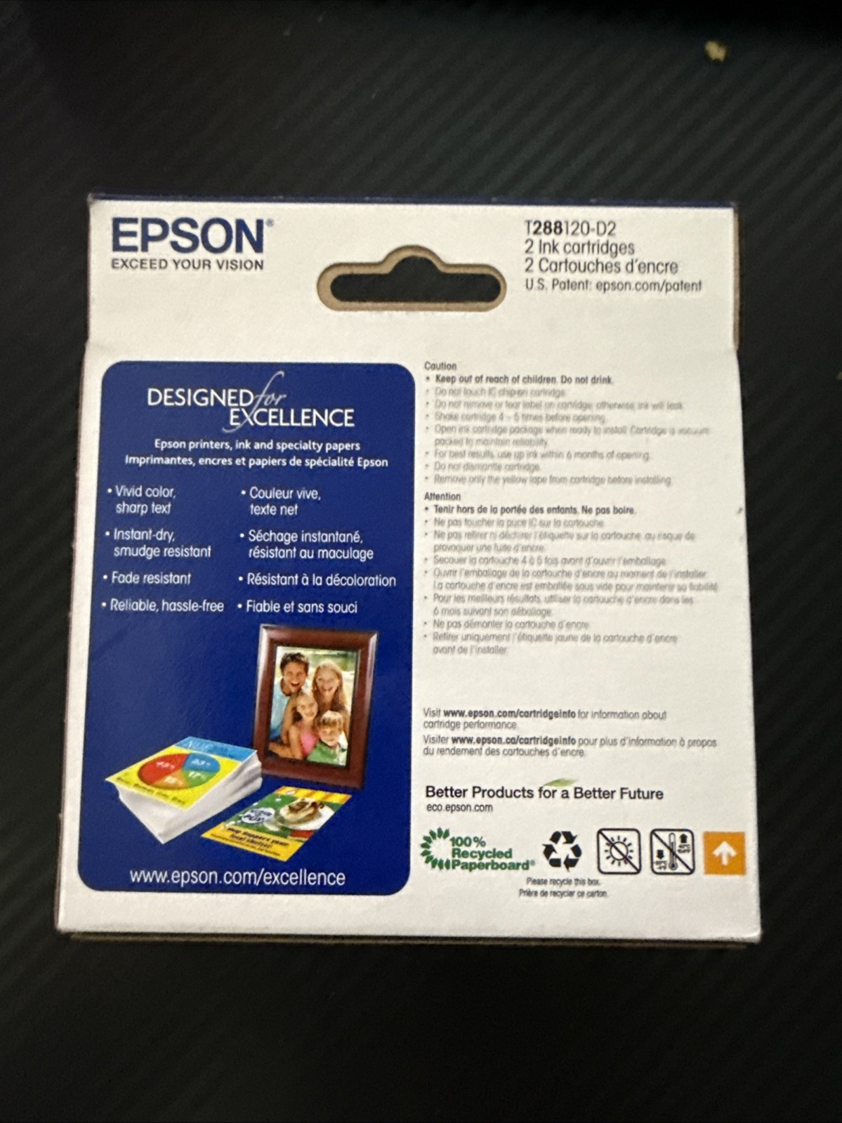 EPSON 288 STANDARD CAPACITY BLACK 2 PACK Exp 10/2025 GENUINE
