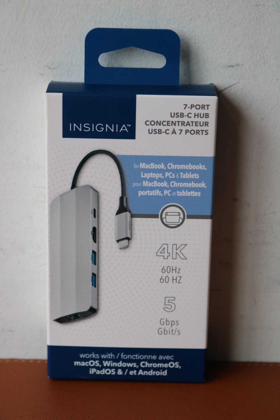 Insignia 7-Port USB-C Hub works w/macOS, Windows, ChromeOS, iPadOS & Android