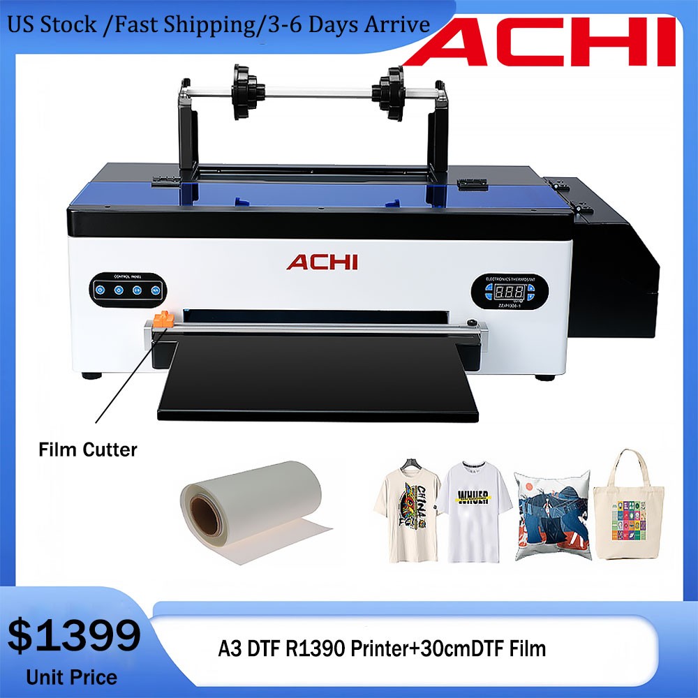 A3 DTF Printer&Cutting Roll Design Epson R1390 Nozzle Direct to Film For T-shirt