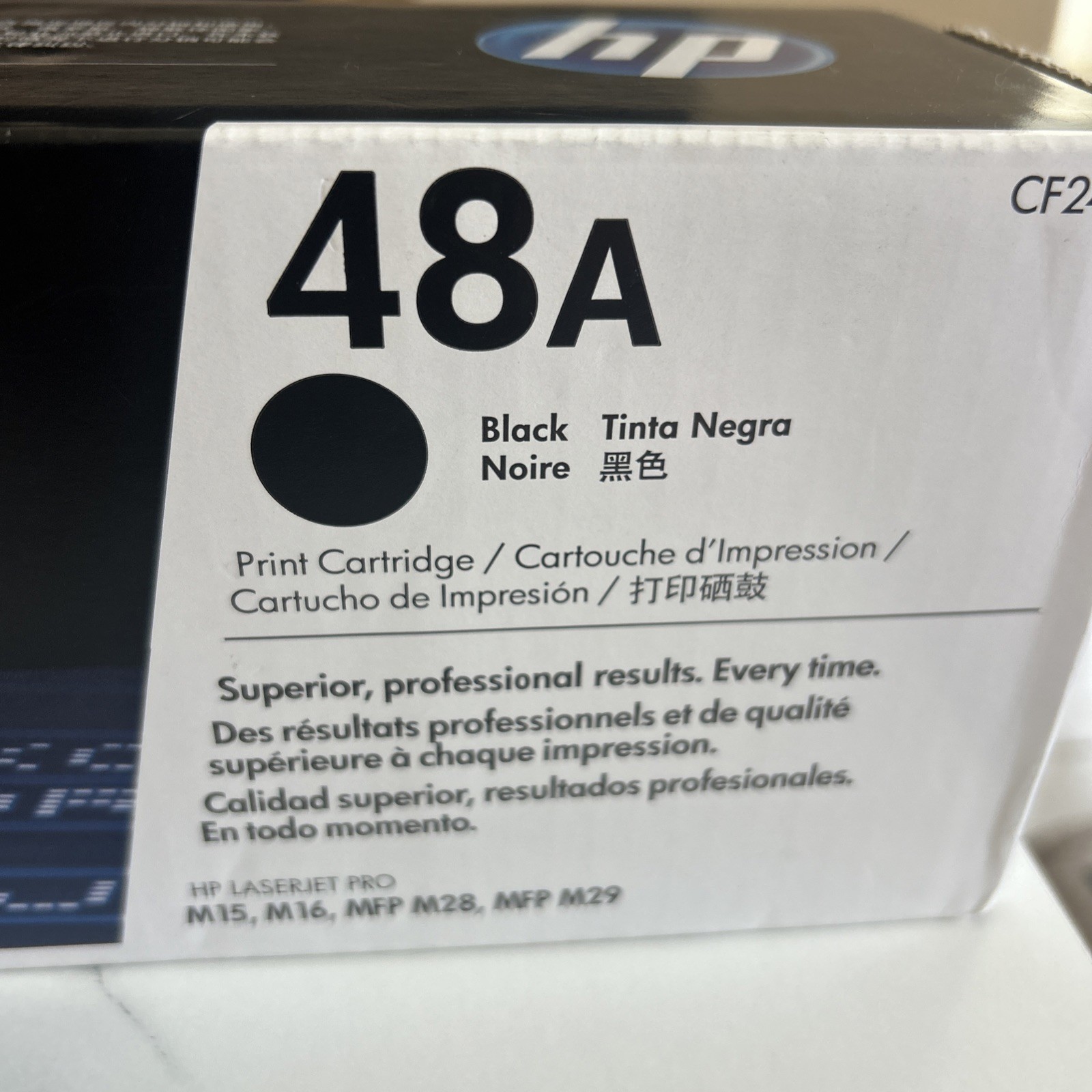 HP 48A CF248A Black Toner Genuine OEM LaserJet M15 M16 M28 M29