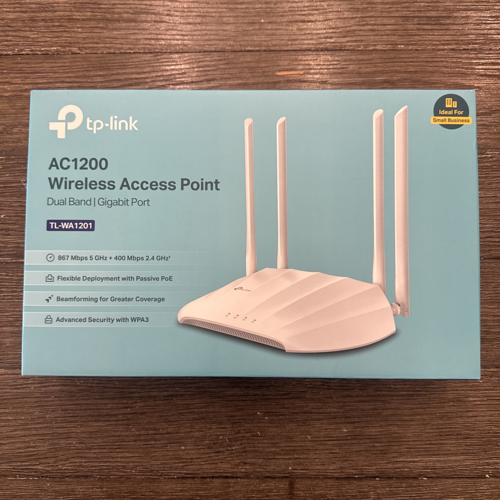 TP-Link AC1200 Wireless Gigabit Access Point Desktop Wi-Fi Bridge (TL-WA1201)