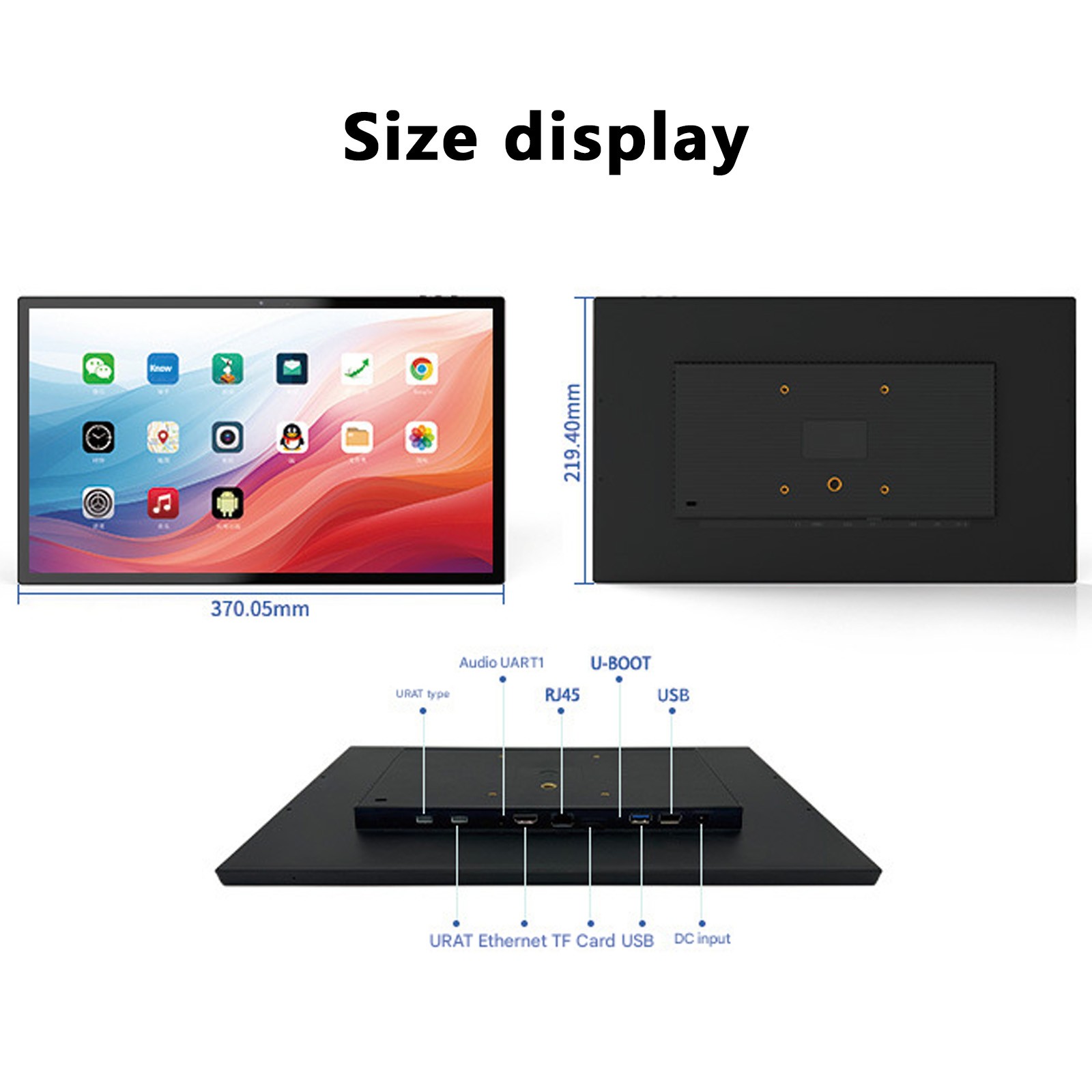 Industrial Large Android Tablet 15.6 Inch Wifi Bluetooth Waterproof Tablets PC=