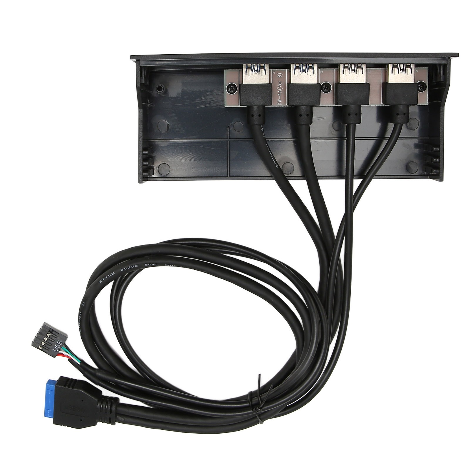 5.25in USB 3.0 Front Panel Hub 4 Ports 19pin For PC