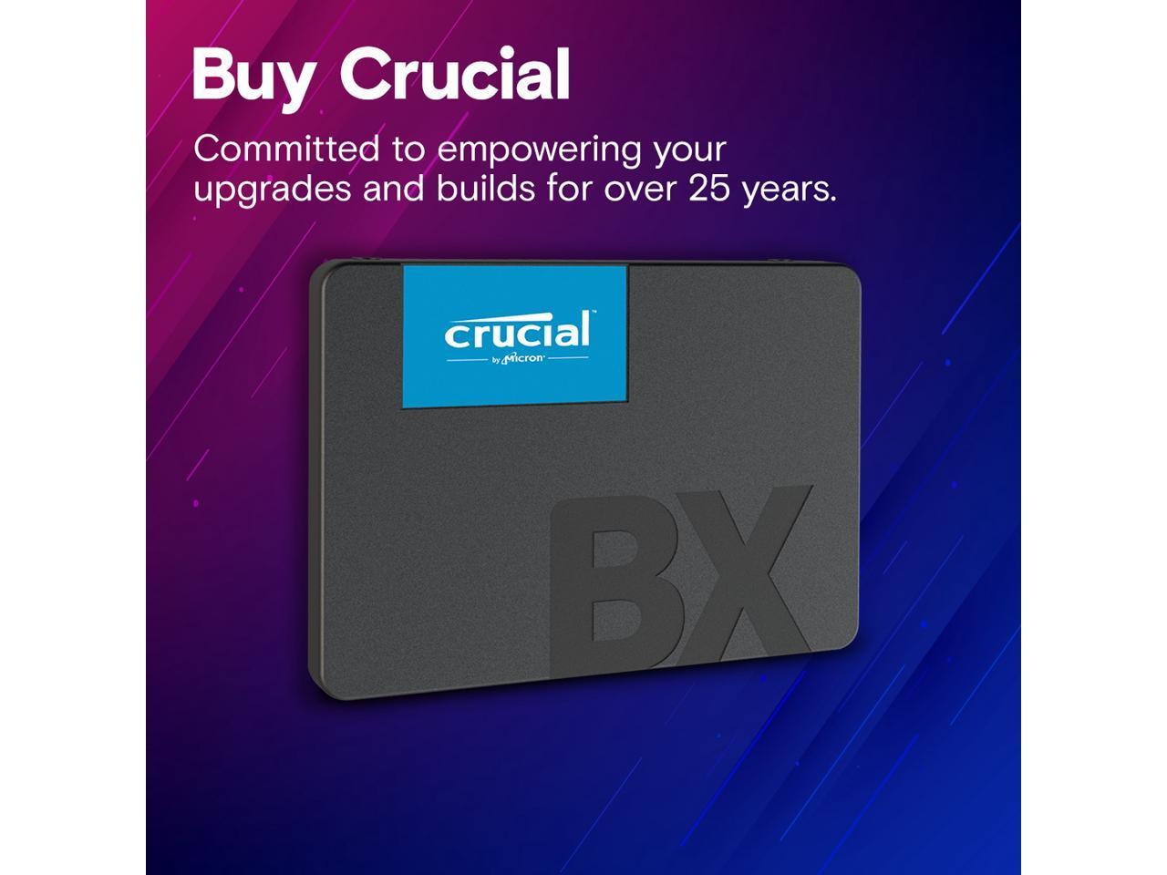 Crucial BX500 2TB SSD 3D NAND SATA 2.5″ Internal Drive 540 MB/s CT2000BX5