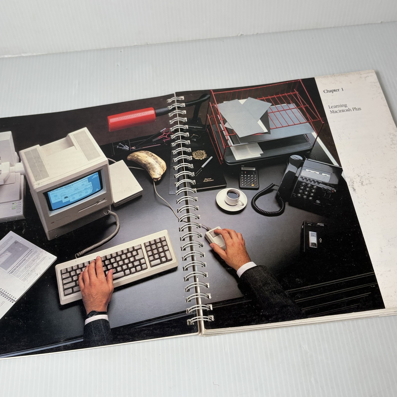 Vintage Apple Macintosh Plus Computer User Manual Guide Spiral Bound Original