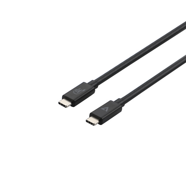 V7 USB-C to USB-C 20Gbps 240W USB Type-C Cable 2M/6.6ft (V7UCC-2M-BLK-1E) NEW