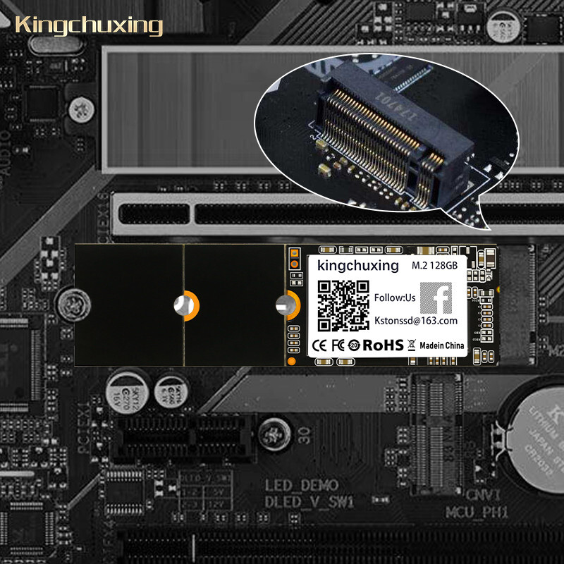 Kingchuxing 128GB M.2 M2 SATA NGFF SSD 2242 2260 2280 Solid State Hard Drives