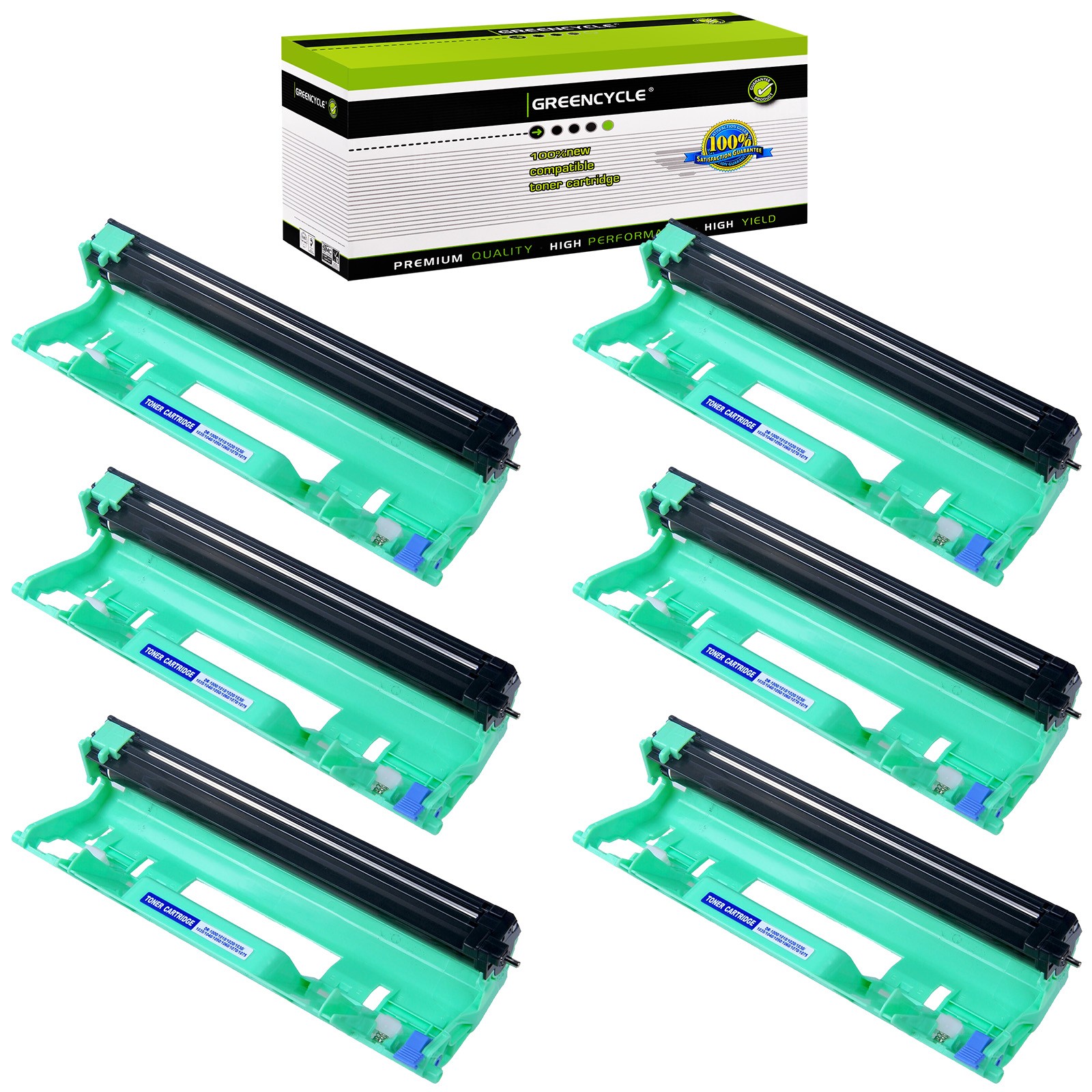 6 Pack DR1000 Drum Unit fit for Brother DCP-1510 1510E 1510R 1511 HL-1112R 1118