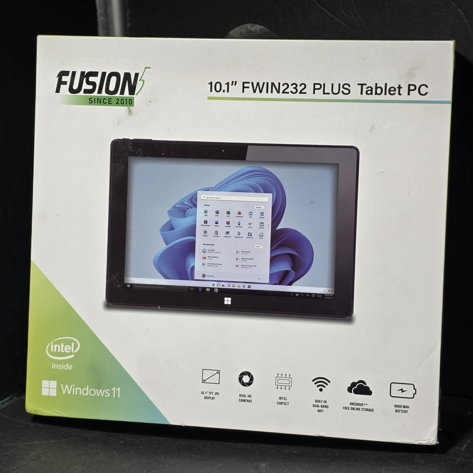 Fusion5 FWIN232 PRO N5 10.1″ Tablet Windows 11 8GB Ram 115GB SSD . Screen Nick*