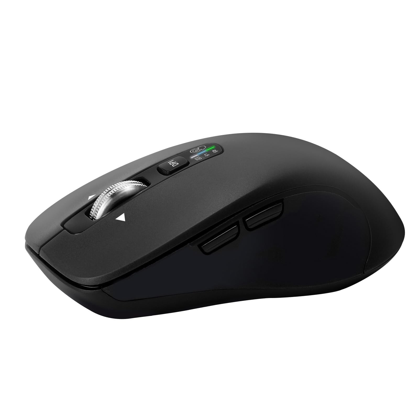 Wireless Bluetooth Mouse (USB + BT1 + BT2), Full Size Mouse, 4-Way Scrolling,…