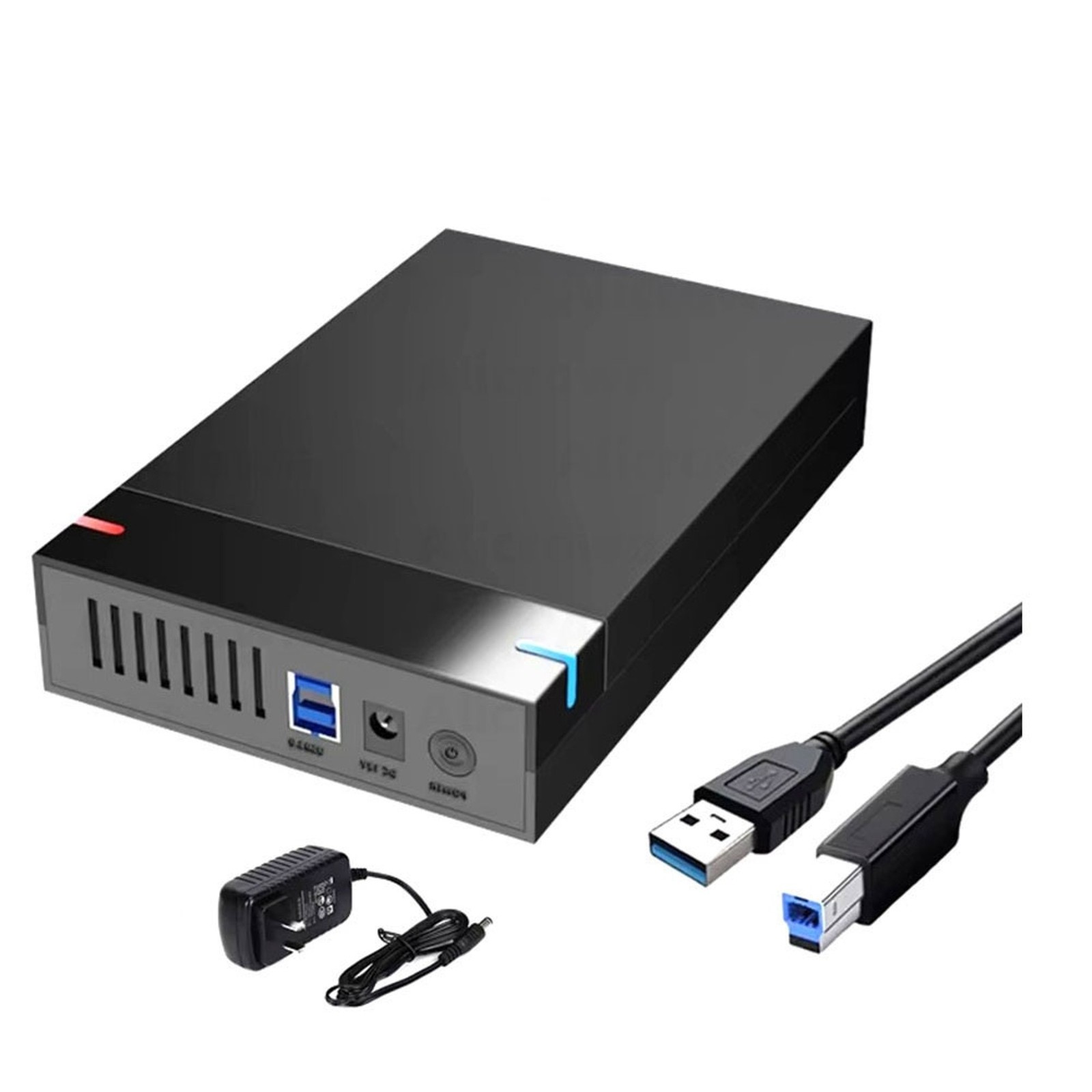 2 Set 3.5 Inch to USB 3.0 HDD Case – External Hard Drive Enclosure, Data6683