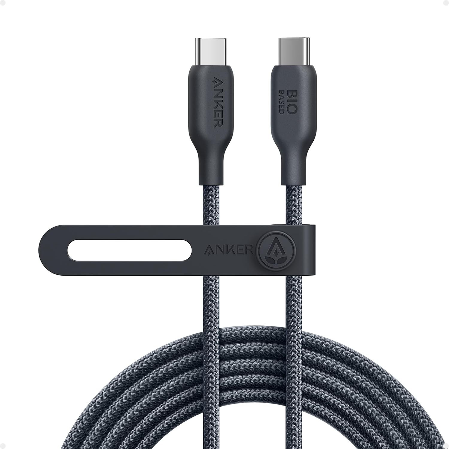Anker 543 USB-C to USB-C Cable – 10ft, 240W, Bio-Braided Type C Fast Charge Cord