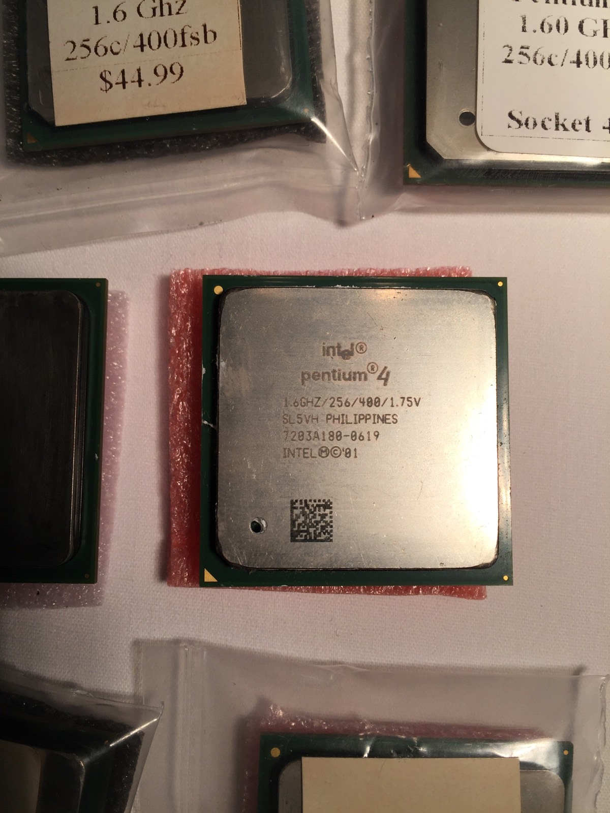 Intel Pentium 4 1.60 GHz SL5VH SL5UJ Socket 478 CPU 256k 400FSB Tested P4 SL5US