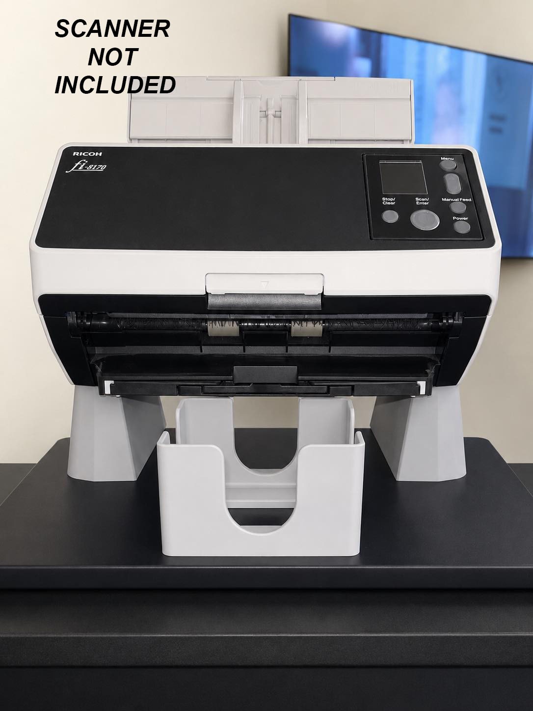 Card Scanner Riser & Catch Bin for Ricoh fi-8170 – 3D Printed Stand (TCG)