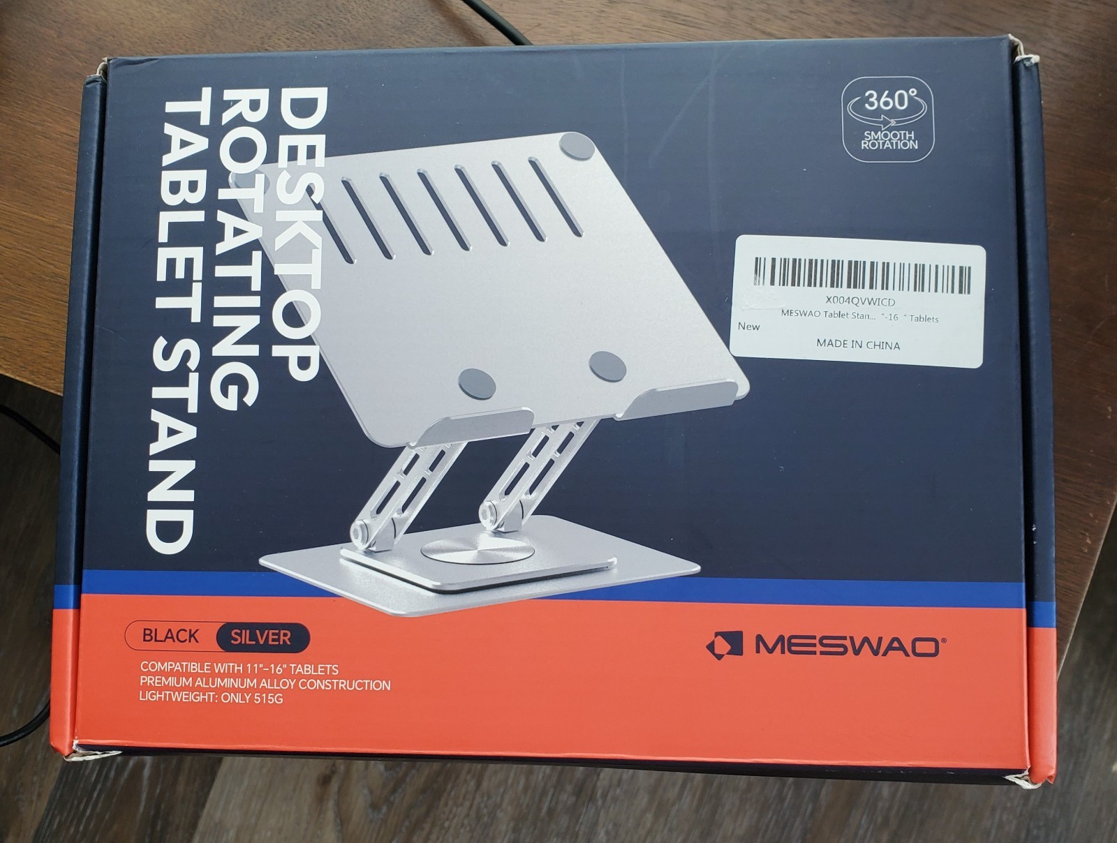 Foldable Aluminum Tablet Desk Stand 360° Desktop Mount for iPad & Tablet Holder