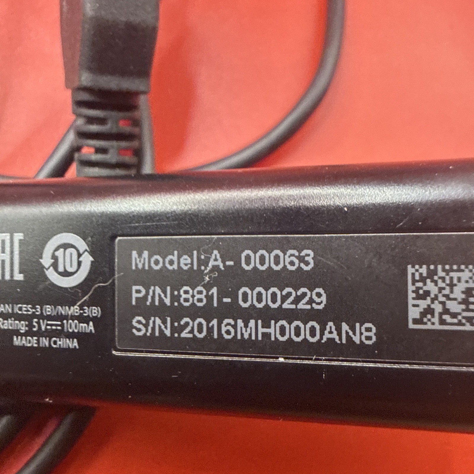 Logitech H570e USB Mono Headset A-00063 Part# 881-000229 tested Free Shipping