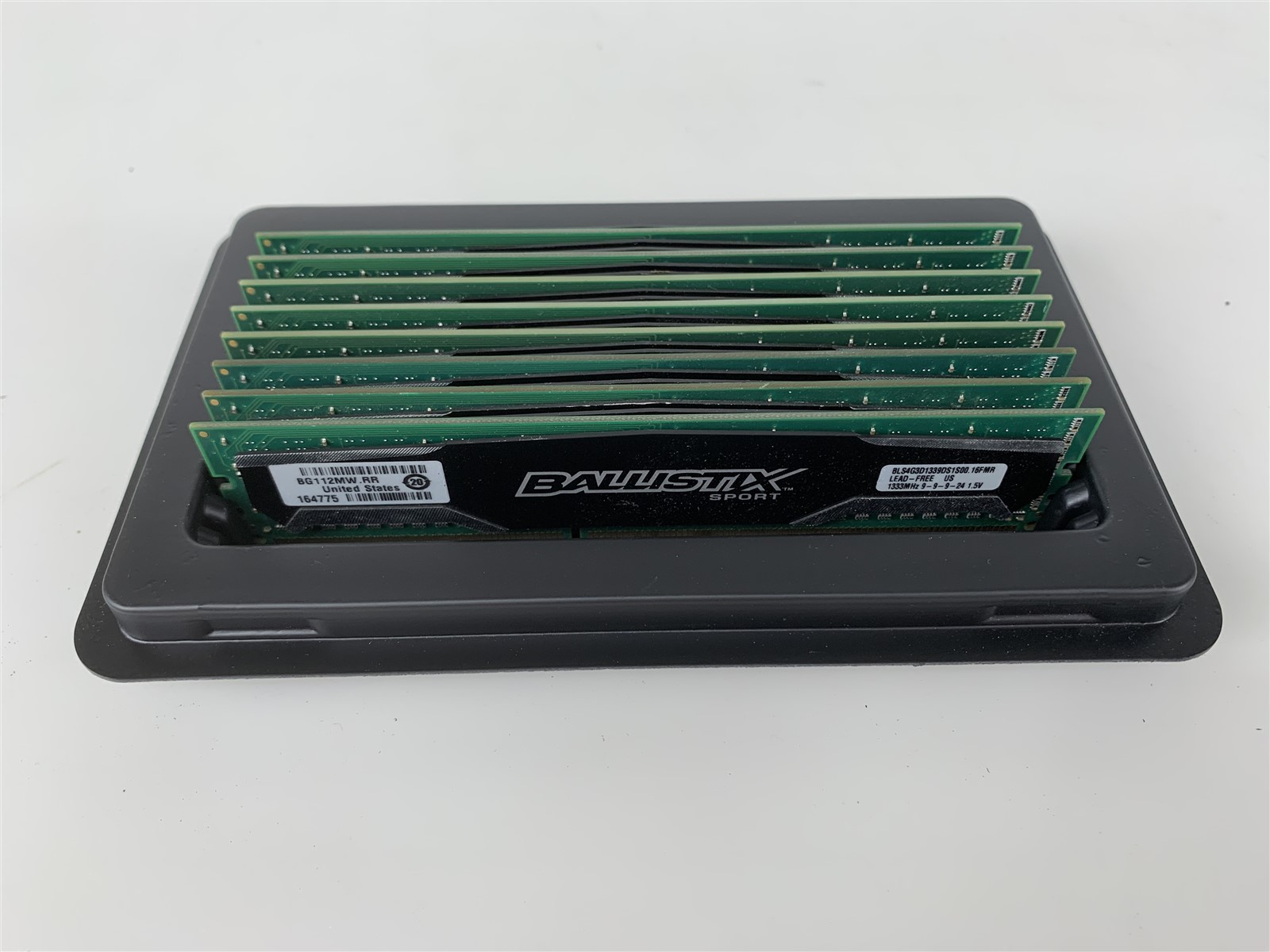 Lot of 8 – Crucial 4GB UDIMM 1600 MHz PC3-12800 DDR3 SDRAM BLS4G3D1609DS1S00