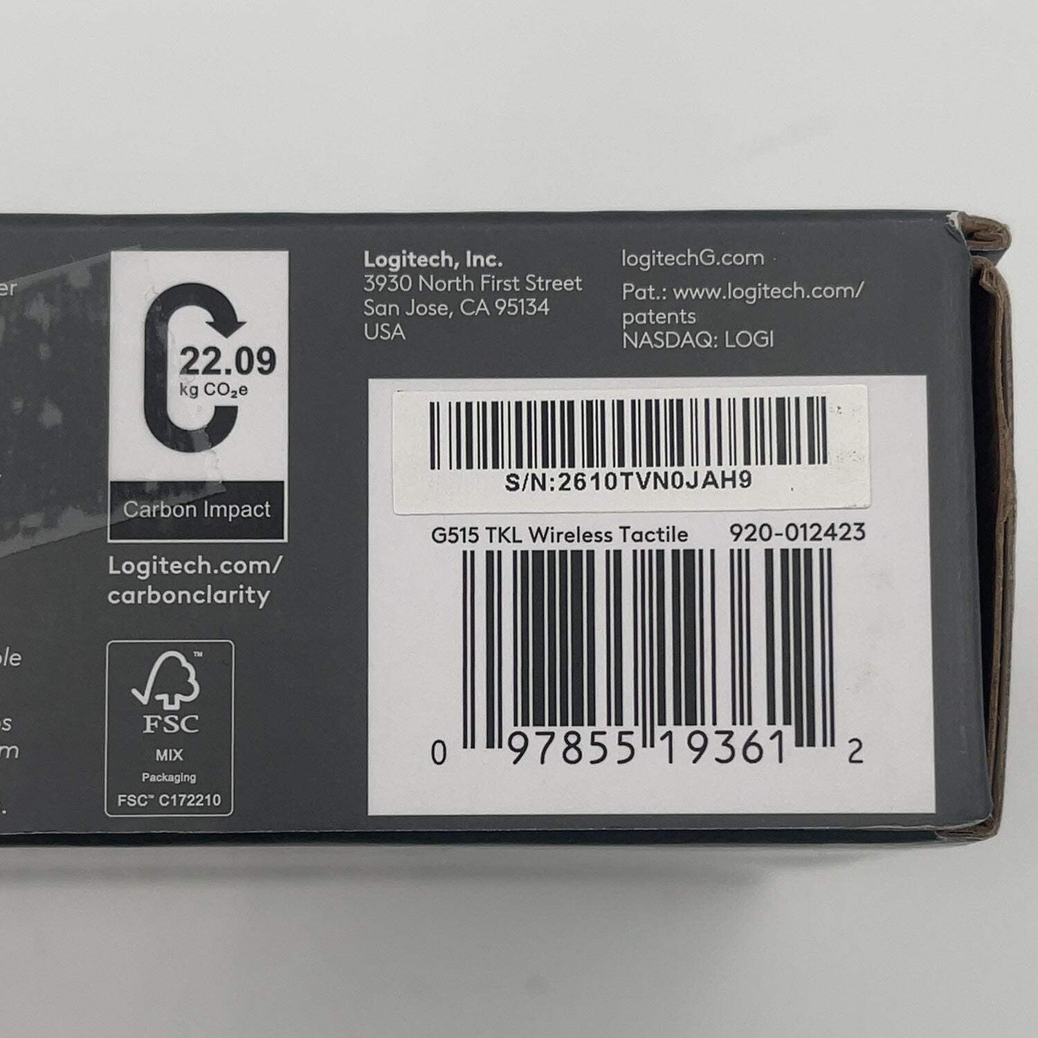 New Logitech G515 920-012423 Wireless Keyboard Black