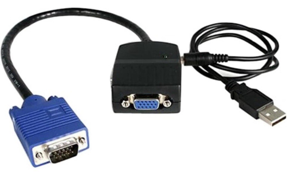 NEW STARTECH ST122LE 2 PORT VGA VIDEO SPLITTER 300 MHZ WIRED