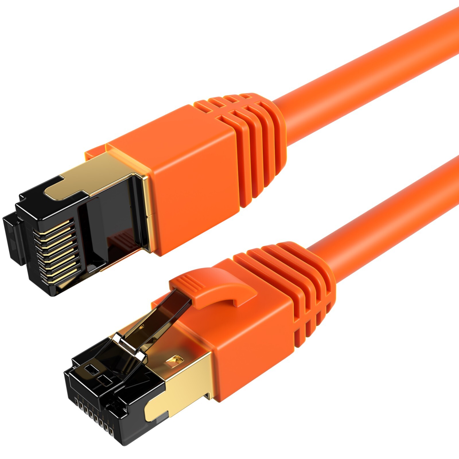 Cat 8 Ethernet Cable Orange RJ45 Network UTP Lan Cable Patch Cord SFTP 26AWG Lot