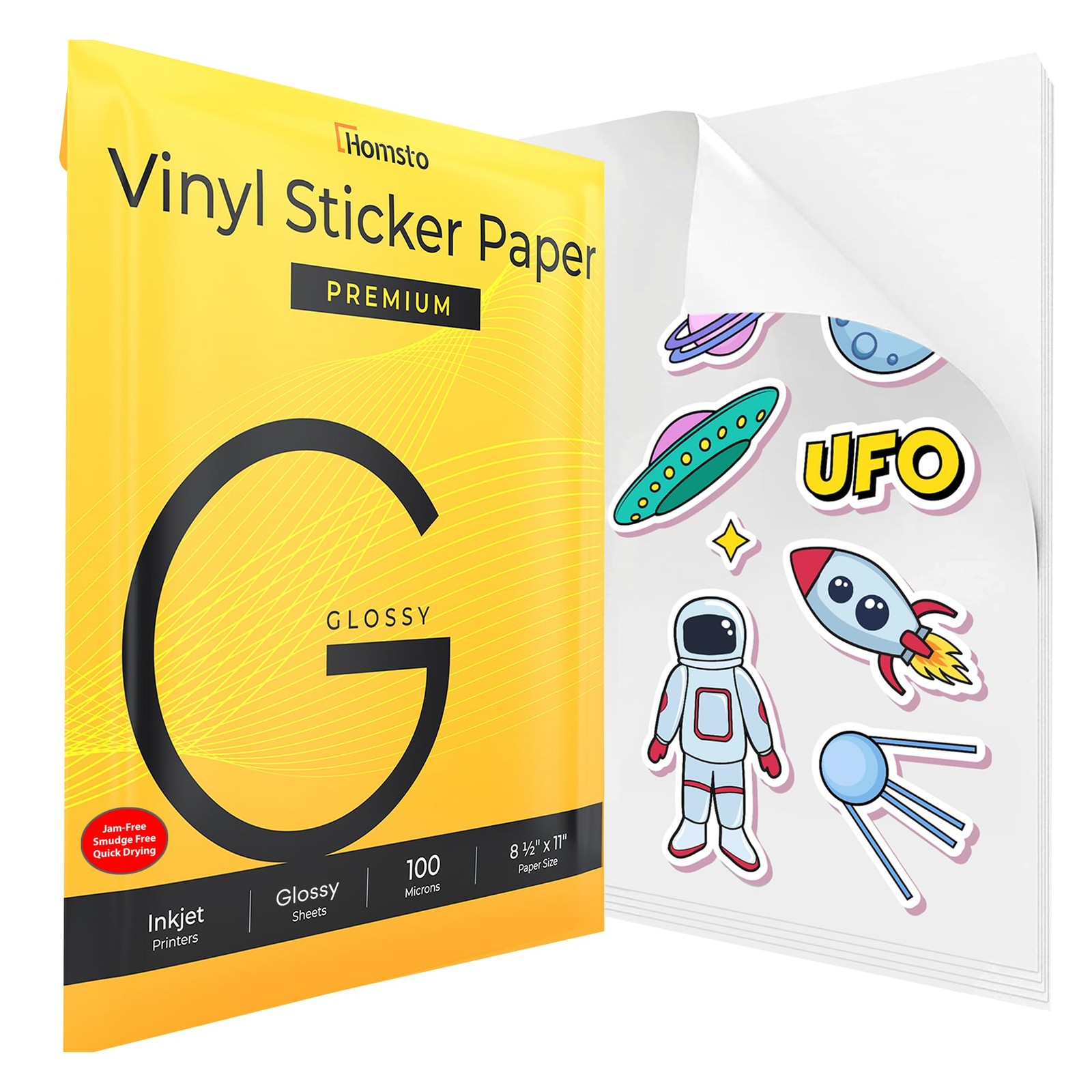 Vinyl Sticker Paper, Frosty Clear, Matte and Glossy Printable Sticker Paper f…