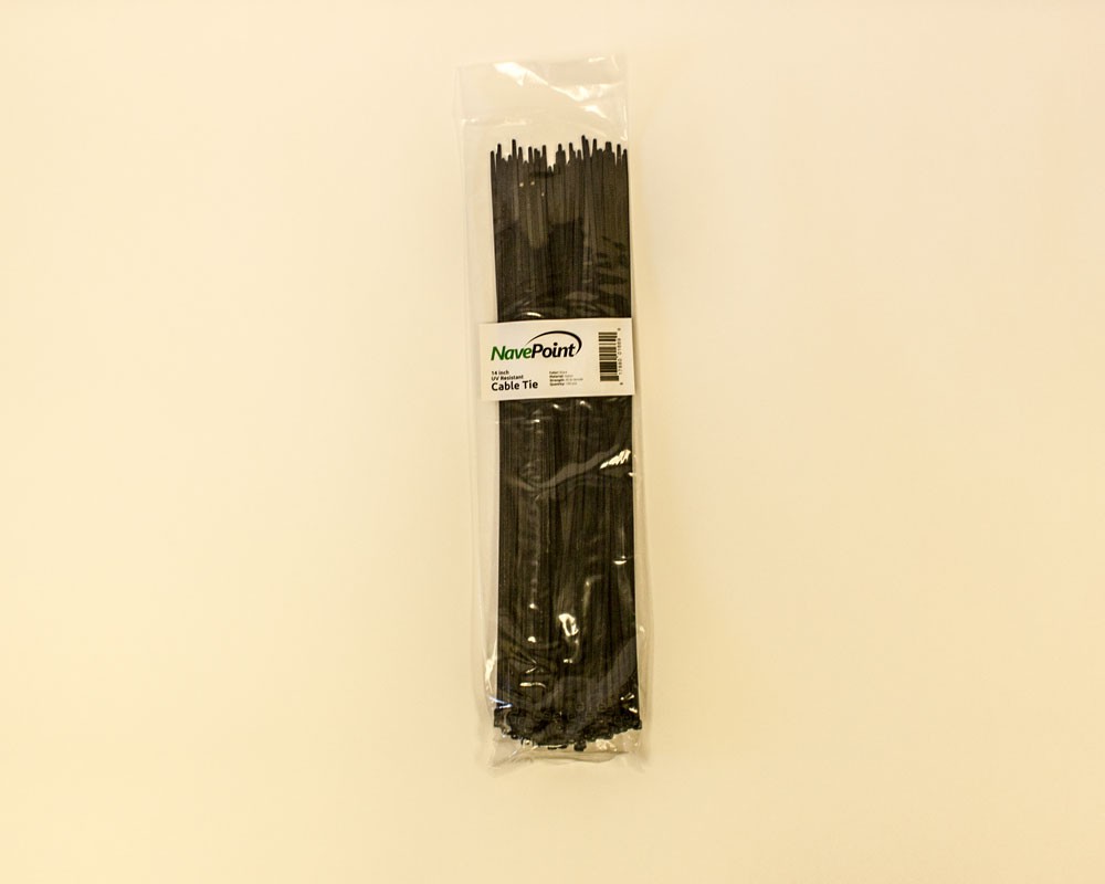 14 Inch Nylon UV Resistant Cable Wire Zip Tie 40 lbs Black 400 Pack Lot Pcs Qty