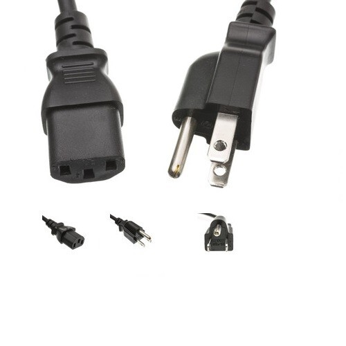 6ft Computer / Monitor Power Cord Black NEMA 5-15P to C13 10amp 10W1-01206