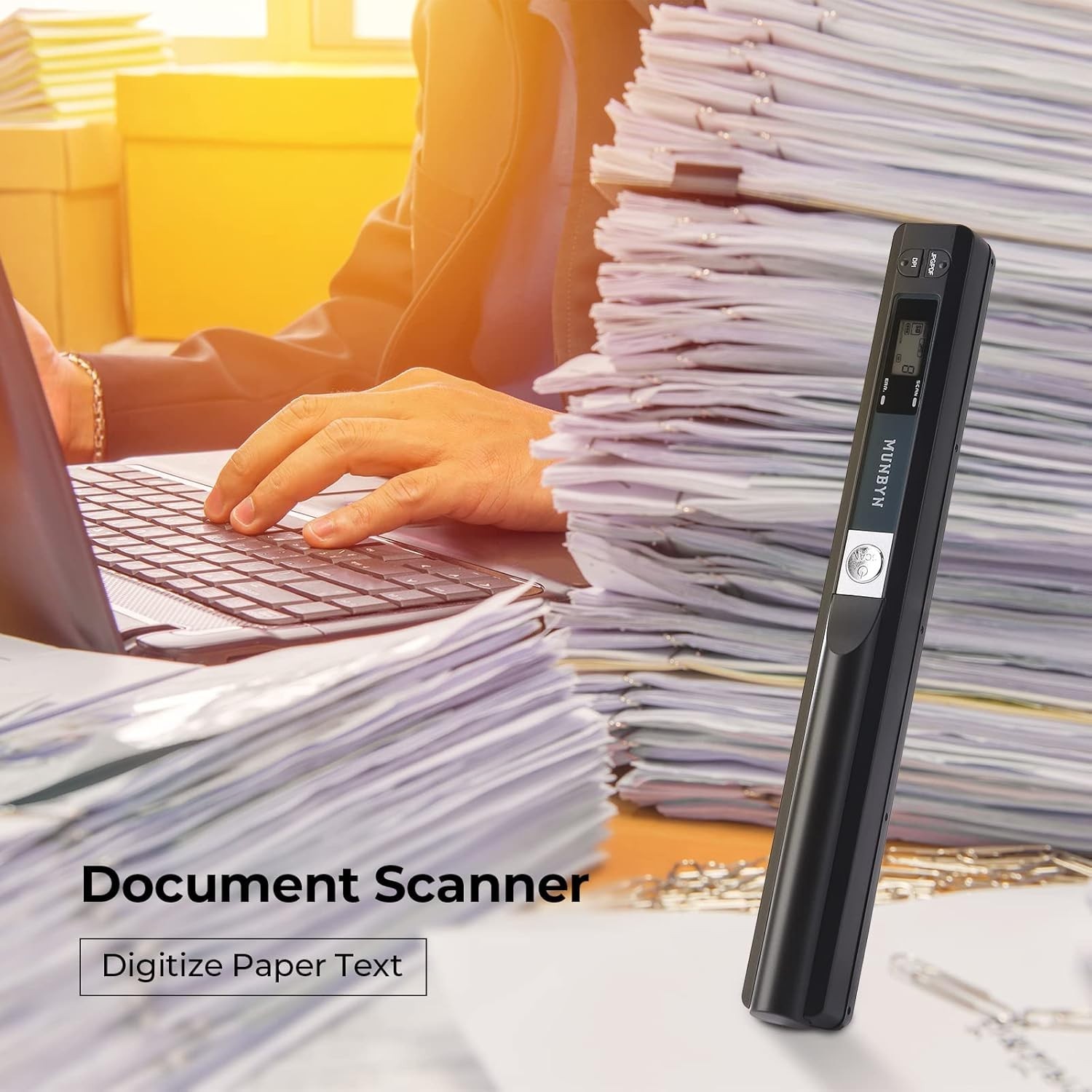 Easy-to-Use Wireless Scanner: Capture Photos and Documents in 900 DPI