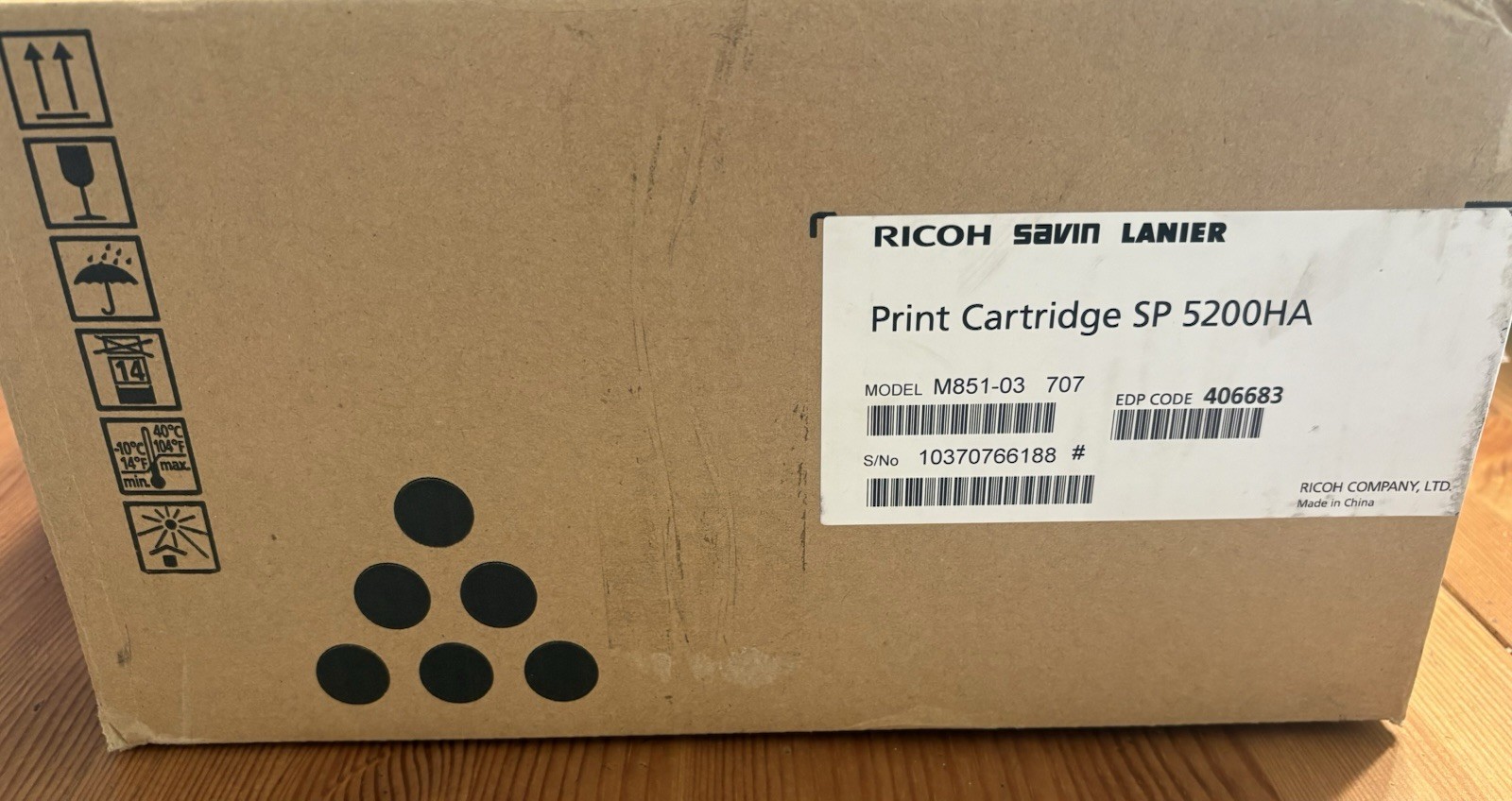 Genuine Ricoh SP C5200HA 406683 Black Toner Ricoh/Savin/Lanier SP 5200DN/5200S