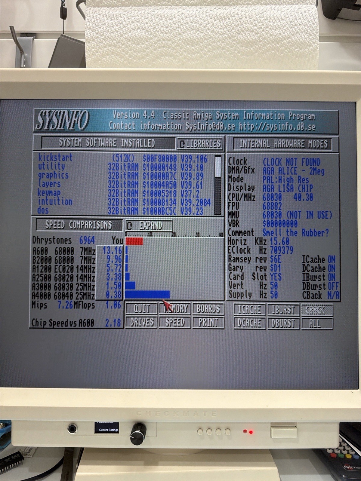 Commodore Amiga 1200 DKB Cobra 68030 40MHz 4MB FPU RTC 4GB CF PSU Mouse Joystick