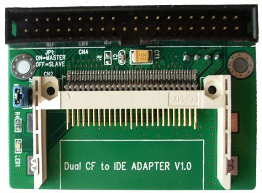IDE to 2x CF Card Adapter – Dual Compact Flash Converter – US Seller – Cheap SSD