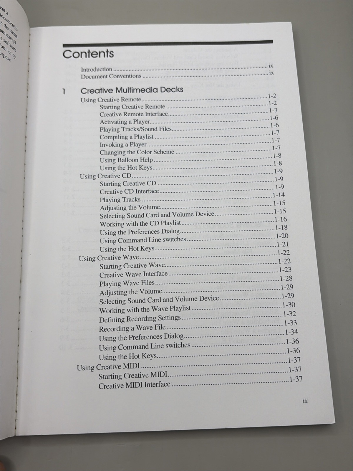 Vintage 1996 Creative Labs Sound Blaster 32 Sound Card USER MANUAL (S) ONLY