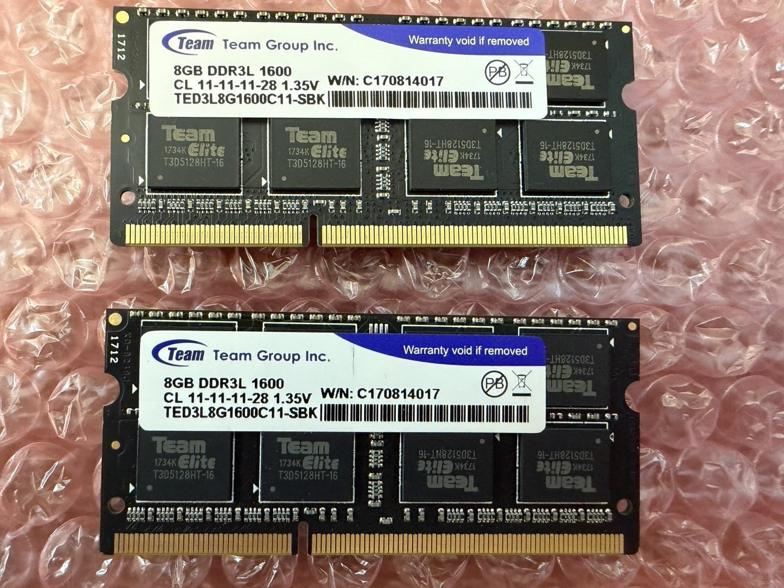TEAMGROUP Elite 16GB (2x8GB) DDR3L 1600MHz PC3-12800 CL11 Non-ECC RAM