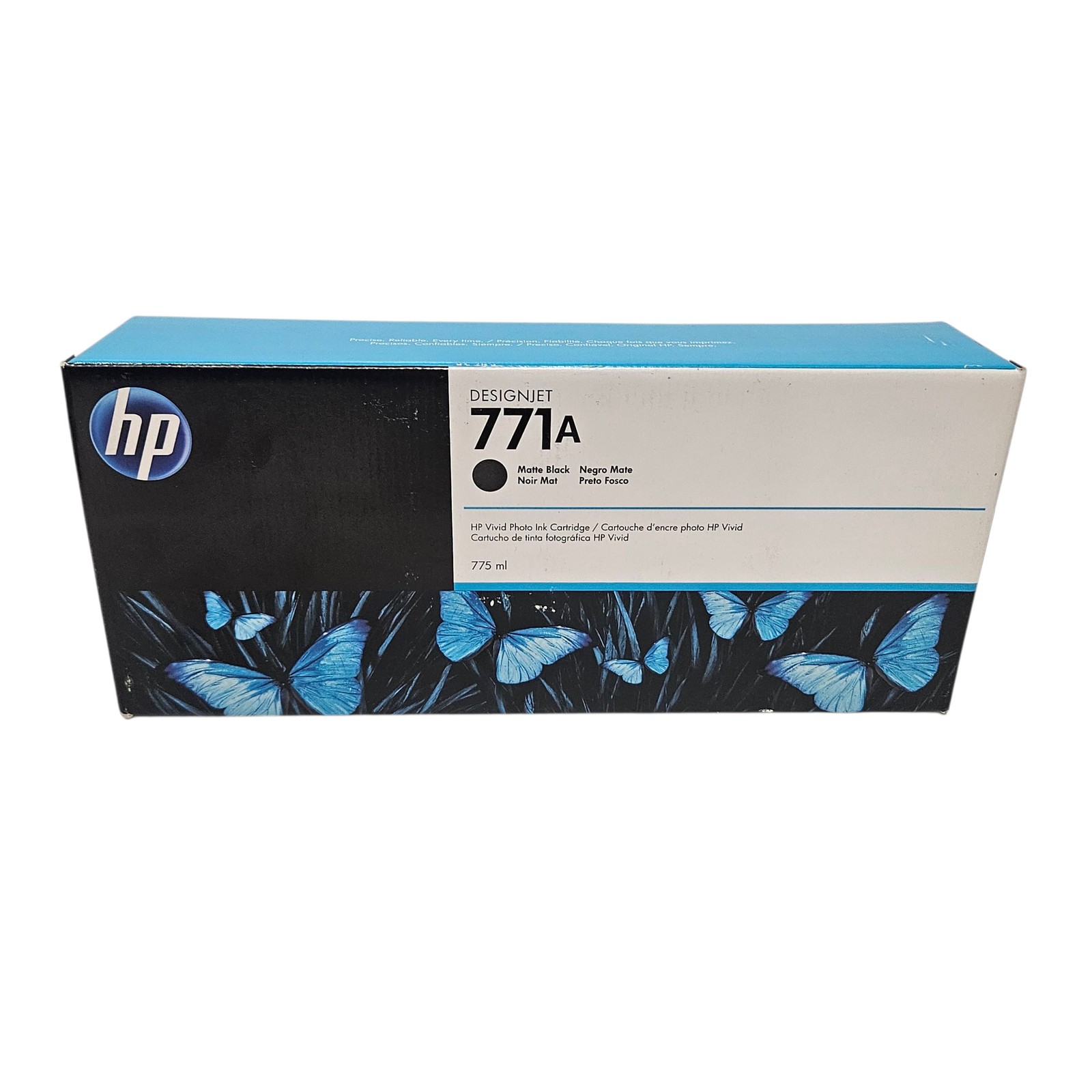 Genuine HP 771A Matte Black Ink Cartridge B6Y15A Sealed OEM