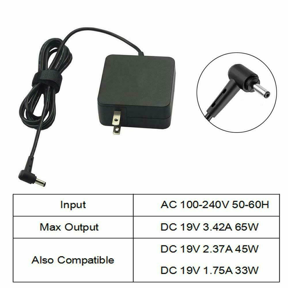 65W Adapter Charger 19V 5.5*2.5MM For ADP-65DW Asus X401A R510C X551 PA-1650-93