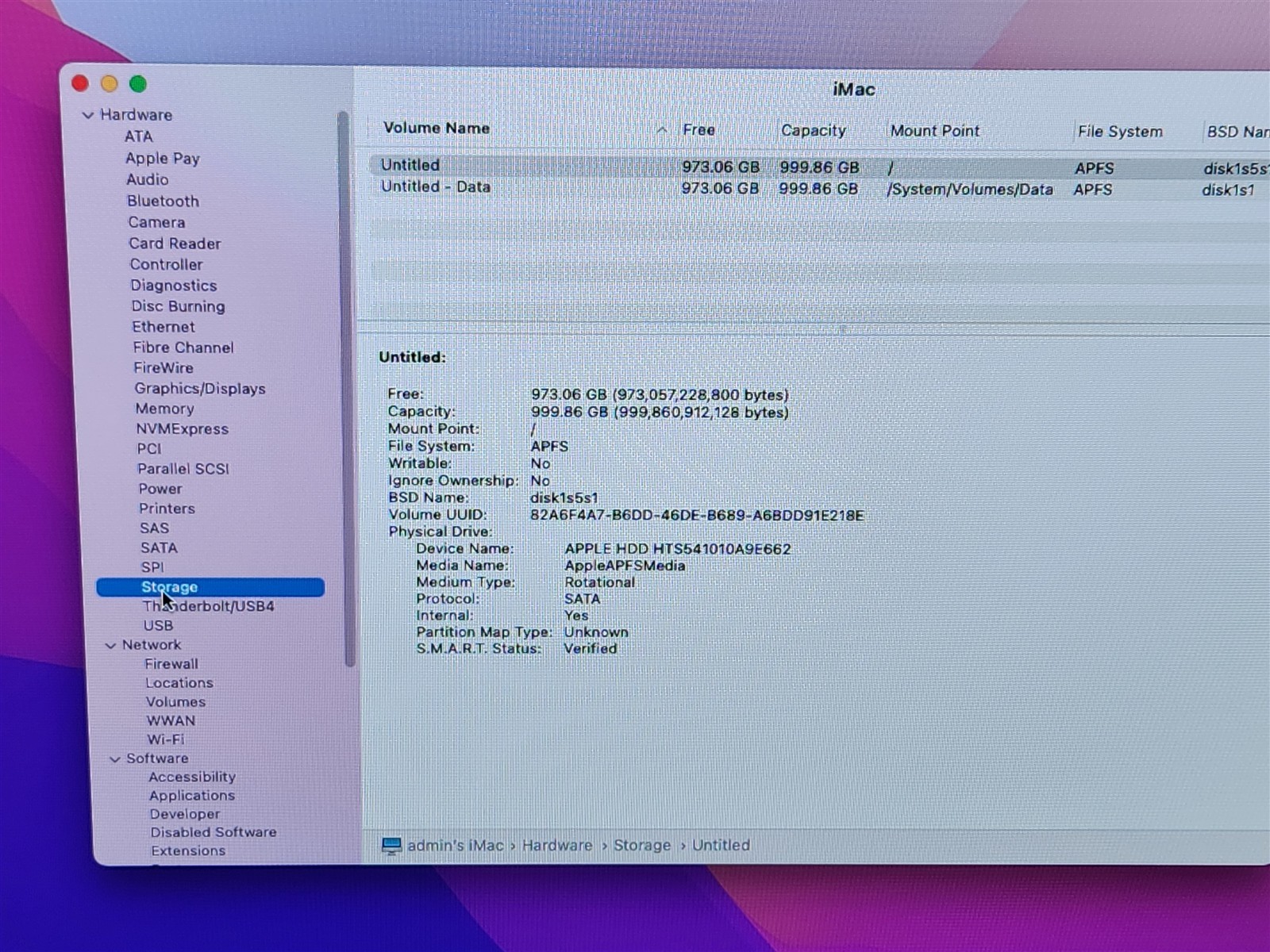 2015 21.5″ Apple iMac 16,1 Intel Core i5-5th gen @1.60GHz 8GB 1TB HDD ~CRCKED~
