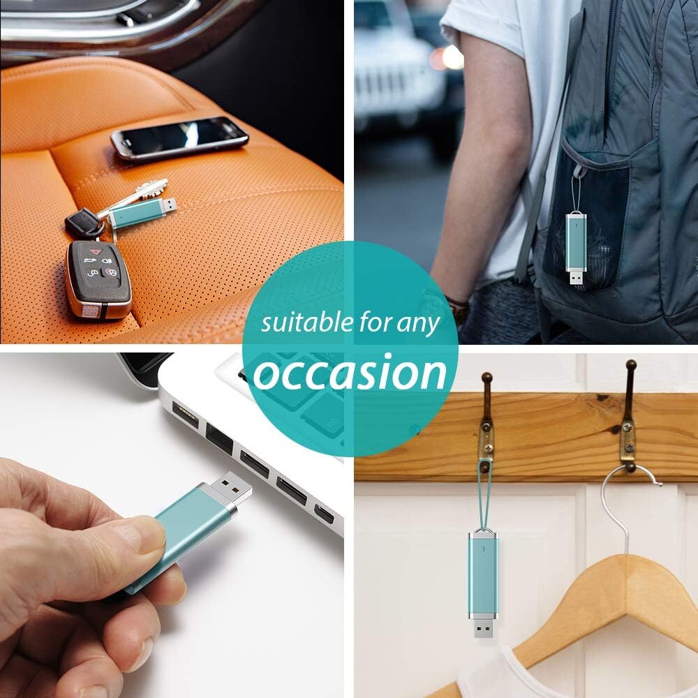 Mixed Color 3 Pack USB 2.0 32GB 64GB 3PCS Metal Flash Drive USB Memory Stick Pen
