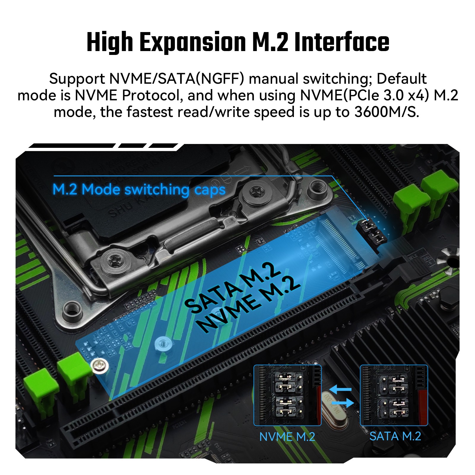 X99 PR9 LGA 2011-v3 Motherboard Four Channal SATA 3.0 M.2 for Intel Xeon E5 V3/4