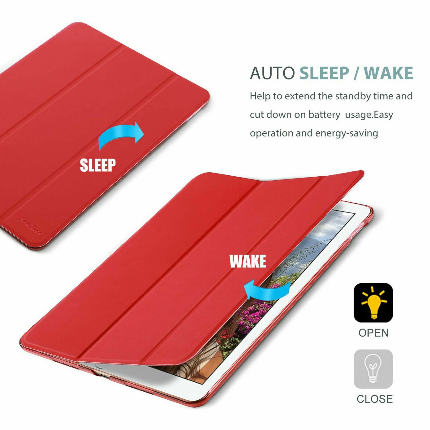 Smart Case Cover For iPad 10.2″/9.7″9/8/7/6/5th Gen Pro 11″ Mini Auto Wake/Sleep