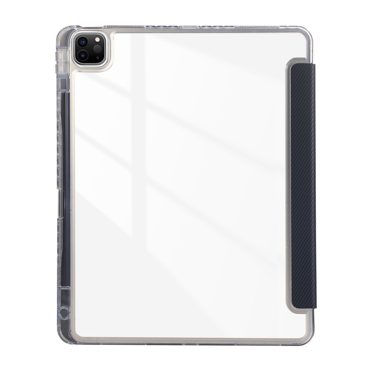 For Apple iPad Pro 11″ M5 M4 &iPad 5/6/7/8/9th Gen Leather Case Clear Back Cover