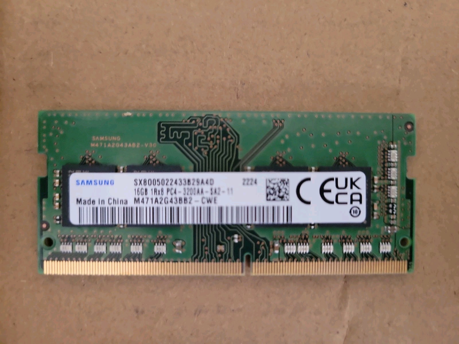 Samsung 16GB PC4 (DDR4-3200) SO-DIMM Memory rAM