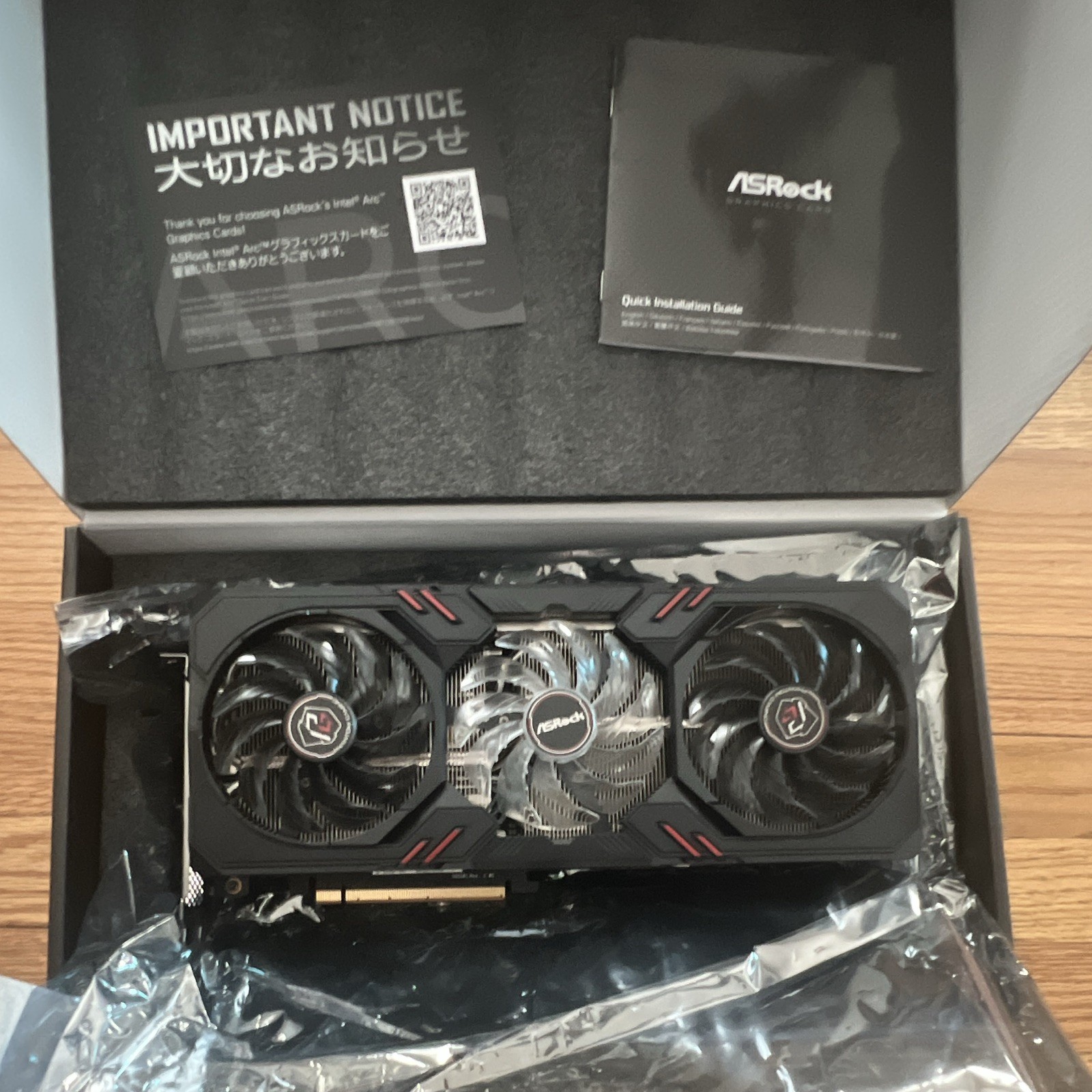 ASRock Phantom Gaming Intel Arc A770 16GB OC Edition RGB Graphics Card HDMI DP