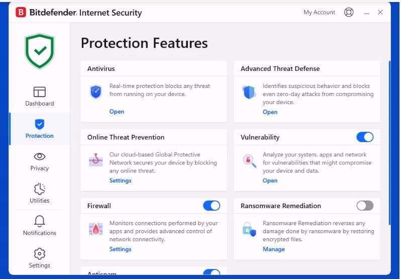 Bitdefender Internet Security 2026 – 1 To 4 Years 1 To 10 Devices + Daily VPN
