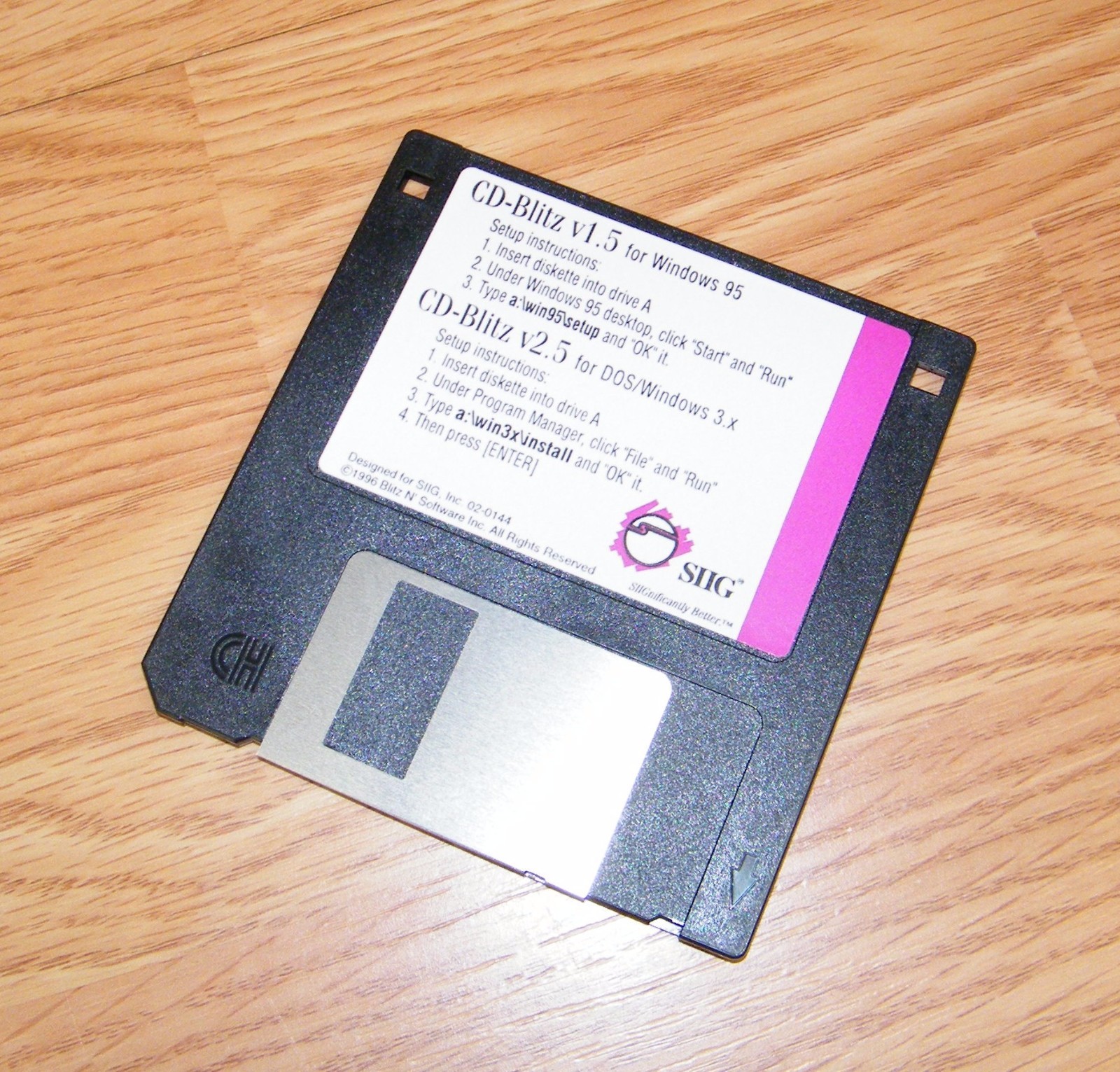 Vintage CD-Blitz v1.2 for Windows 95 & v2.5 for DOS/Windows 3.x Floppy Disk Only