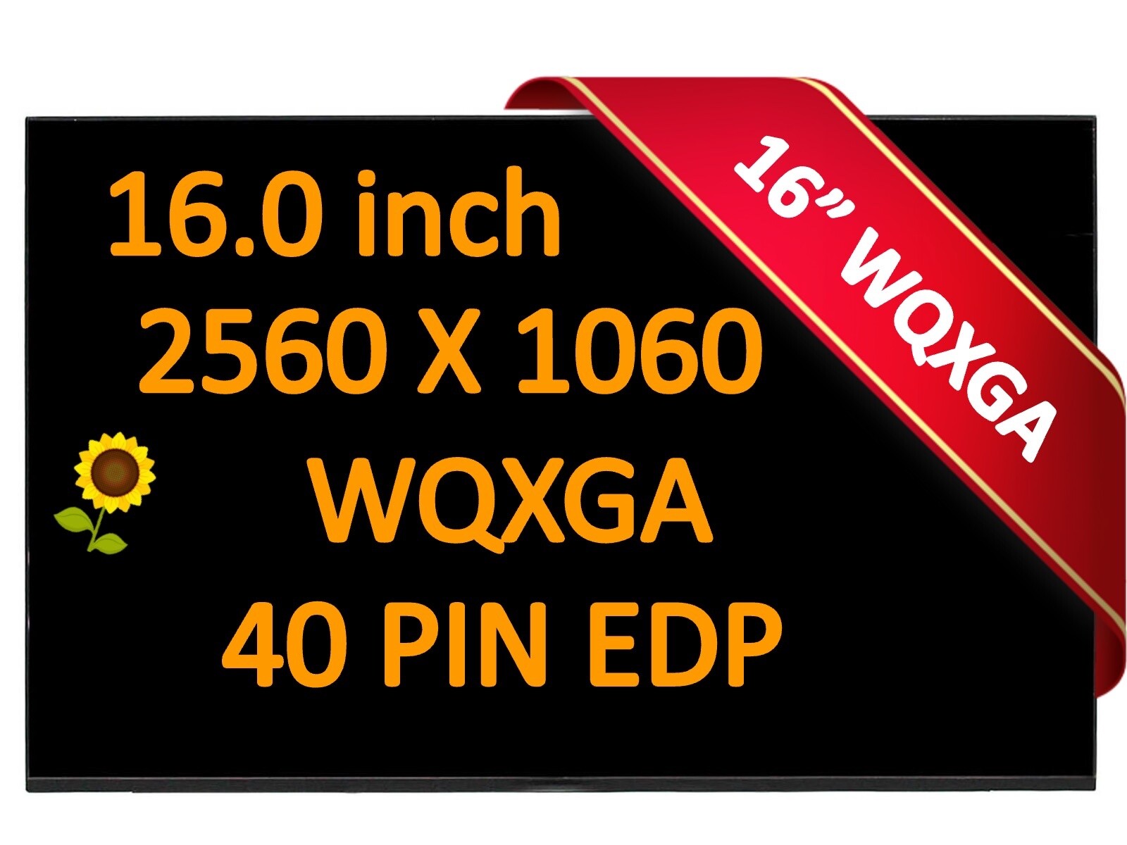 N62814-001 SPS-RAW PANEL 16″ WQXGA AG 400 LCD LED Screen Panel New