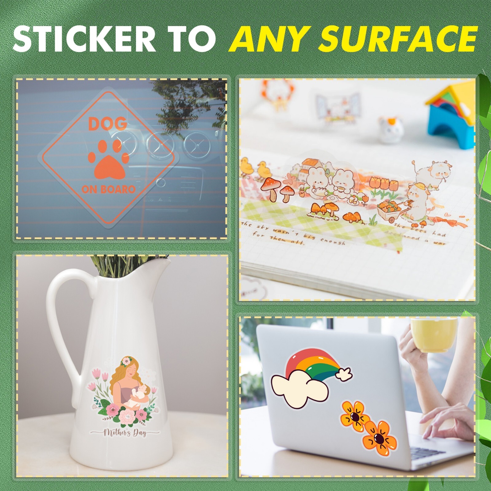 18-54 Koala Crystal Clear Sticker Paper for Inkjet + Laser Printers Glossy Vinyl