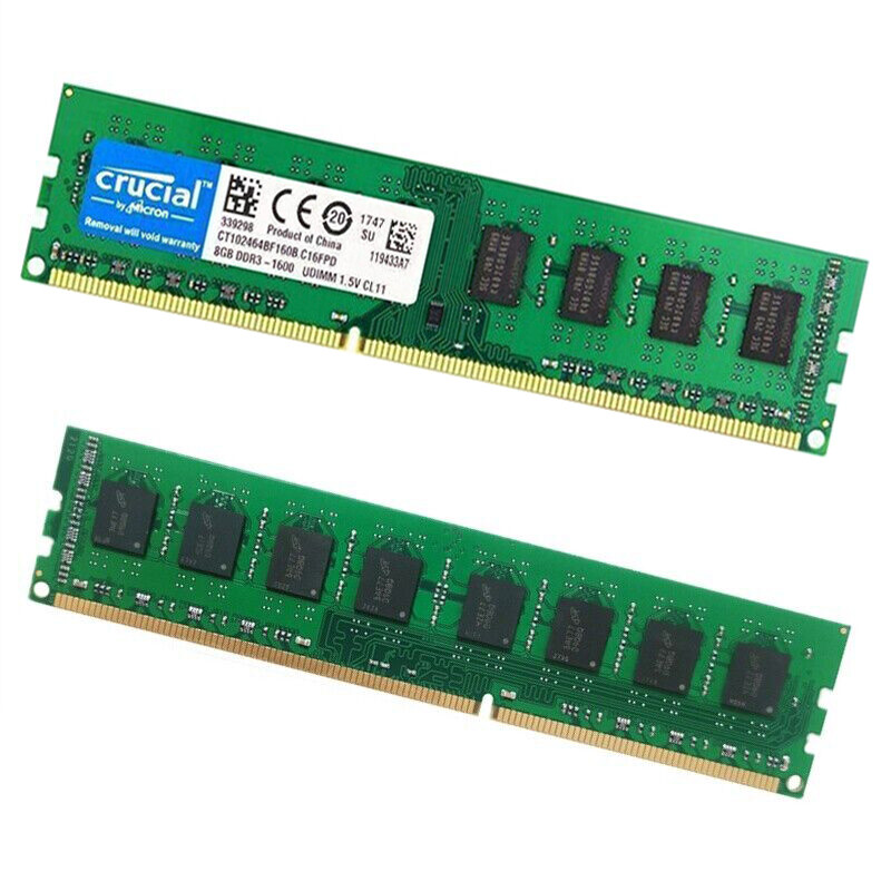 Crucial DDR3 16GB (2X8GB) KIT 1600 MHz PC3-12800 DIMM 240-Pin Non-ECC Memory RAM