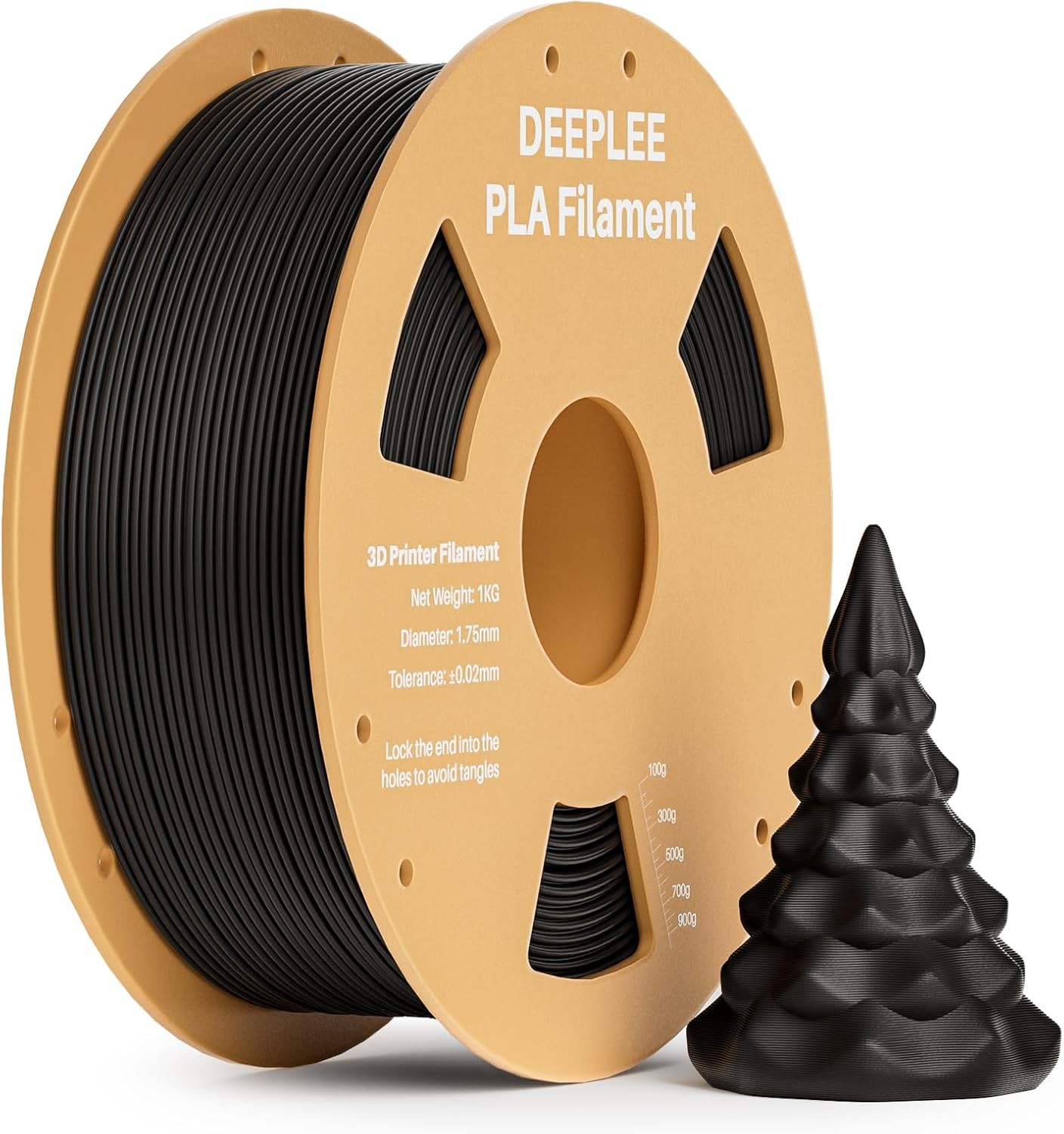 PLA 1.75mm 3D Printer Filament, Dimensional Accuracy +/- 0.02mm, Neatly Wound,