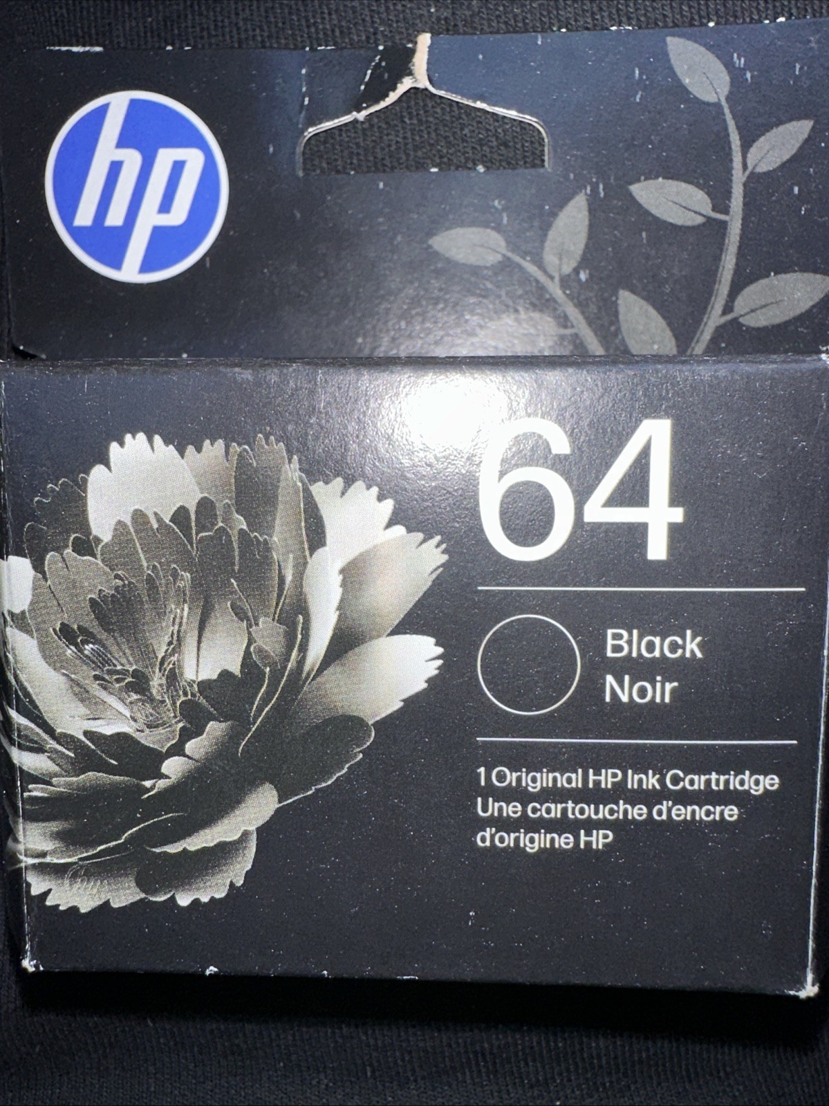 HP 64 Black Ink Cartridge (N9J90AN#140) Exp: 11/2027+