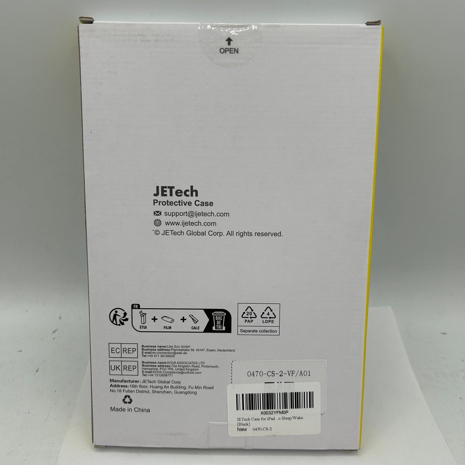 JETech Case for iPad Mini 1 2 3, Smart Cover with Auto Sleep/Wake (Black)